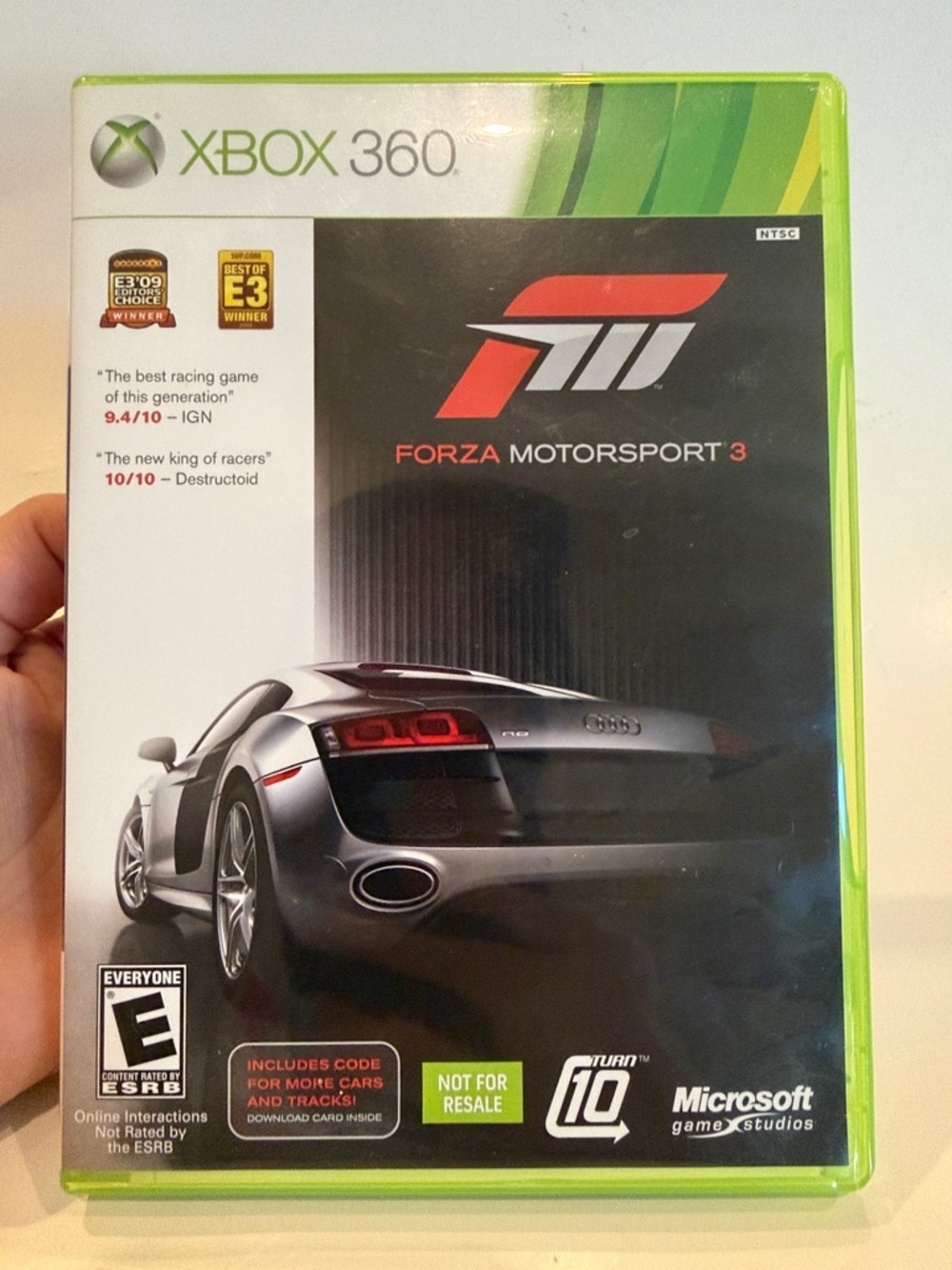 Microsoft Xbox 360 Forza Motorsport 3 (Green) Untested.